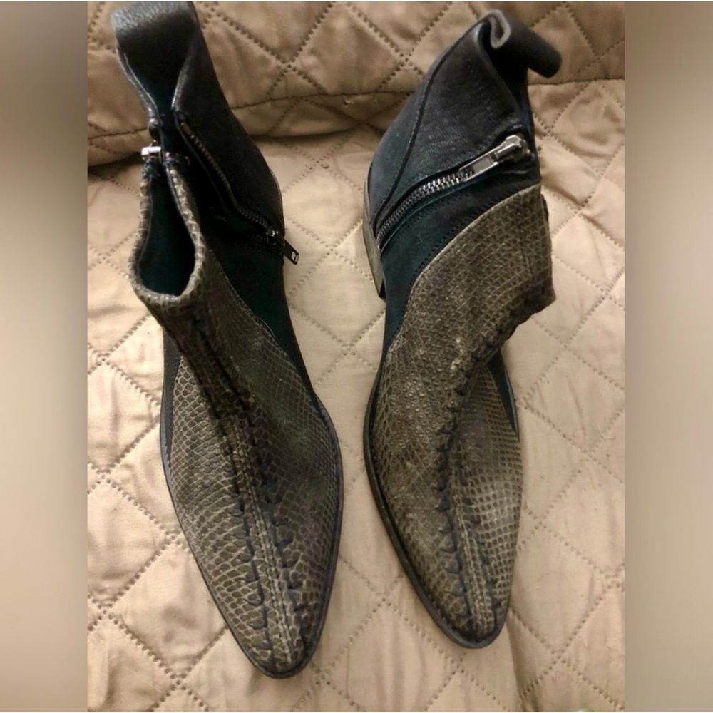 Free People Zip Up Ankle Boots